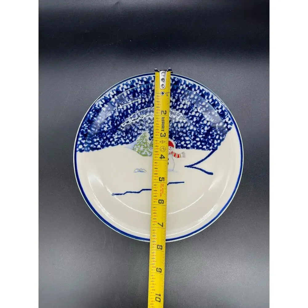 Thomson Pottery Snowman Set of 2 Salad Plates